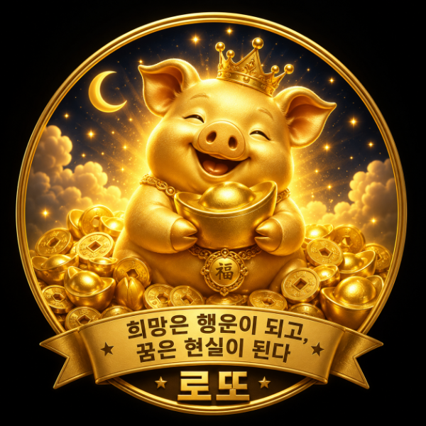 행운의 황금 돼지